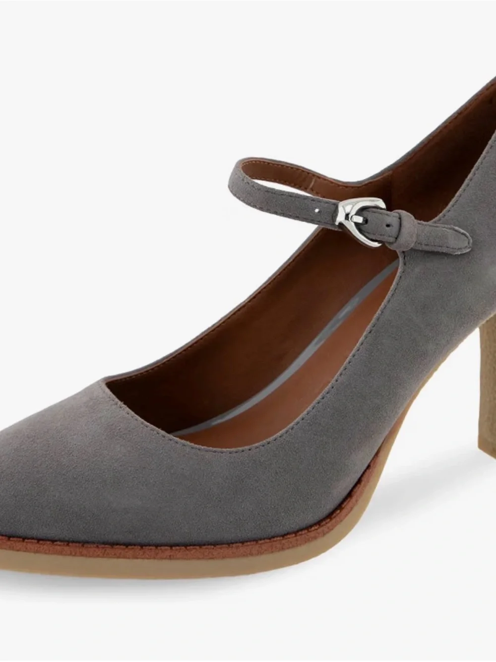 AEROSOLES taupe suede
